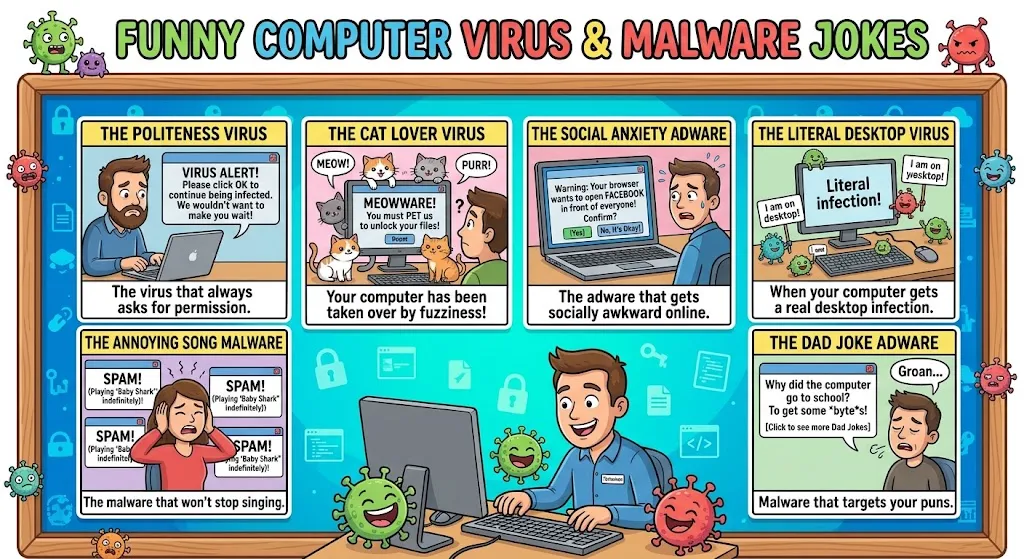 Funny Computer Virus and Malware Jokes
